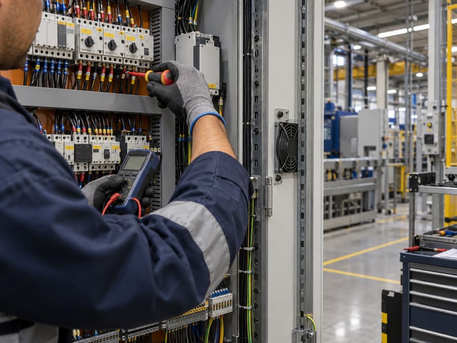 Manutenção elétrica industrial — JETA Engenharia