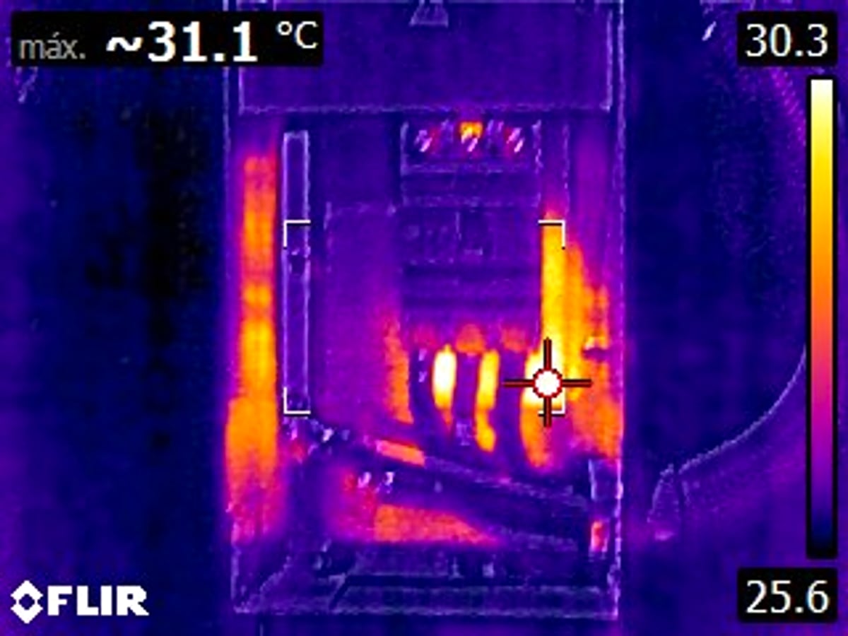 Inspeção termográfica realizada pela JETA Engenharia.