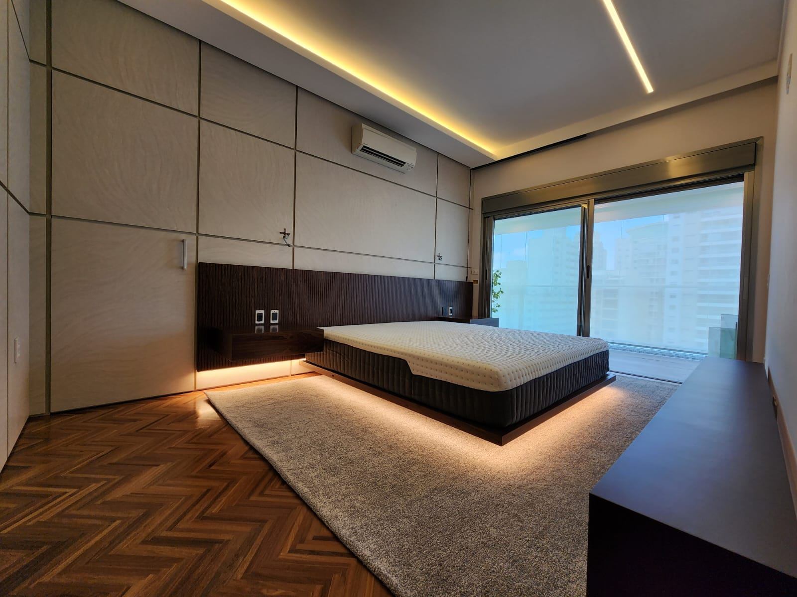 Quarto de apartamento reformado pela JETA Engenharia.